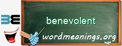 WordMeaning blackboard for benevolent